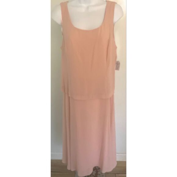 Jessica Howard 3/4 Sleeve Scoop Neck Soutache Mesh 2-Piece  Dress Blush SZ14 NEW - Picture 12 of 13